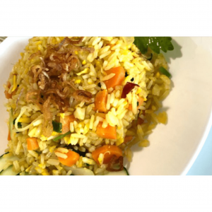riso alla curcuma con verdure